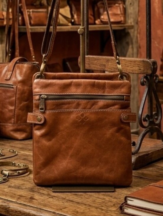 Patricia Nash Handbags - Patricia Nash Vintage Leather Messenger Bag